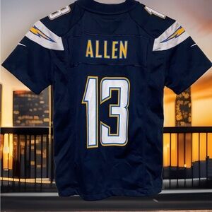 Chargers Los Angeles NFL Football Allen #13  Nike ON FIELD Jersey YOUTH SMALL 13